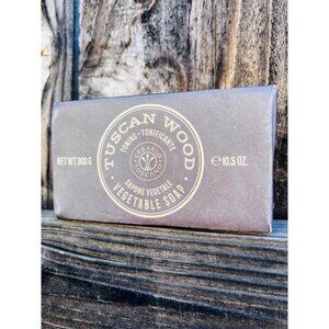 Tuscan Wood Toning Vegetable Luxury Soap Bar for Men Imported, Italy 10.5oz/300g